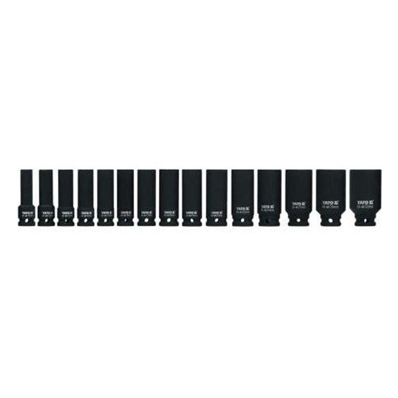 

YATO Deep Socket Set 15pcs/sets 1/2"Dr YT-1055 PL