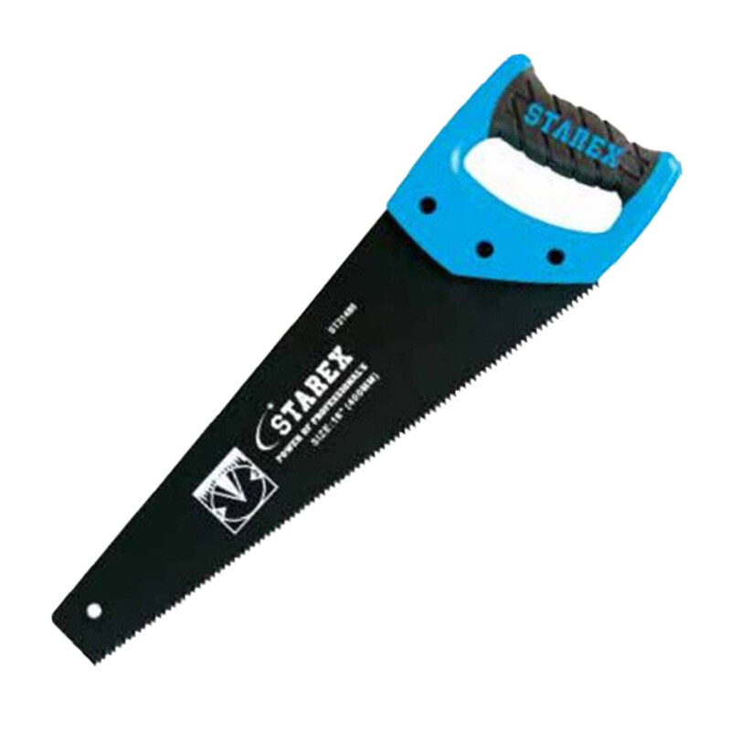 

Starex Handsaw 22" Soft Grey/Blue Plastic Hndl Teflon Painted 2-side Grind