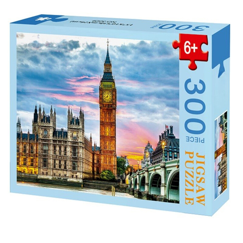 

Generic London Landmarks - Big Ben 300-Piece Jigsaw Puzzle for Kids