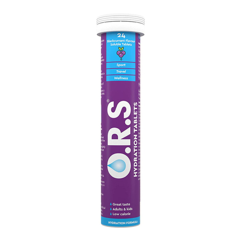 

Generic ORS Blackcurrant Flavour Soluble Hydration Tablets, 24 Tablets