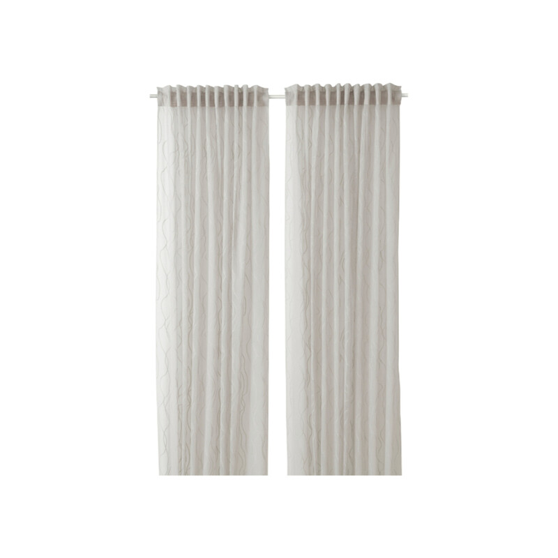 

Generic Sheer curtains, 1 pair, White 145x300 cm