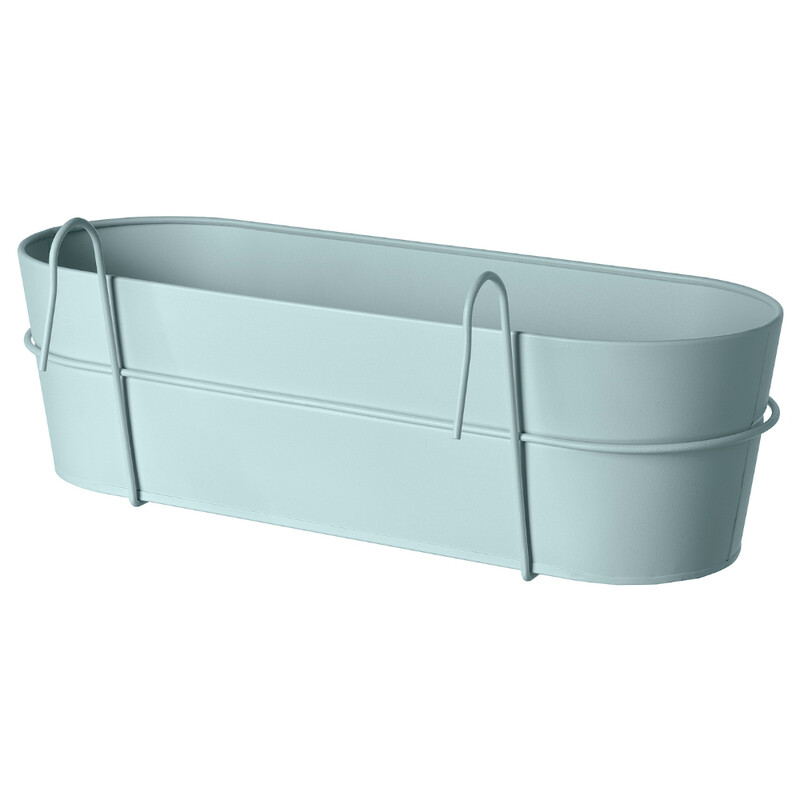 

Generic Flower Box With Holder In/Outdoor Light Grey-Blue 56X20cm