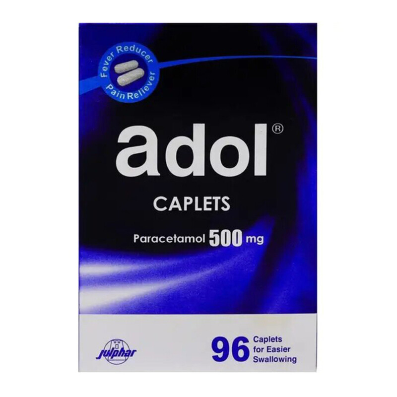 

Generic Adol Paracetamol Caplets, 500Mg, 96 Caplets