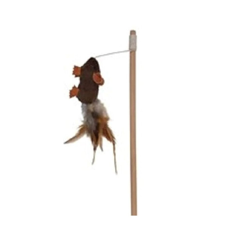 

Trixie Playing Rod with Feather Mouse Toy for Cats