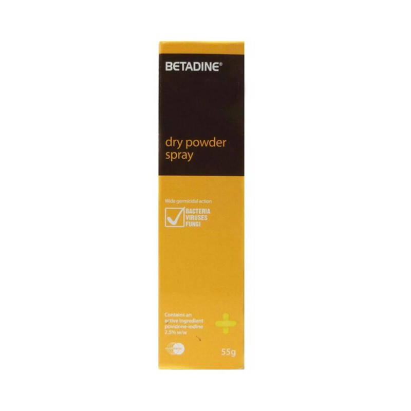 

Generic Betadine Dry Powder Spray, 55gm