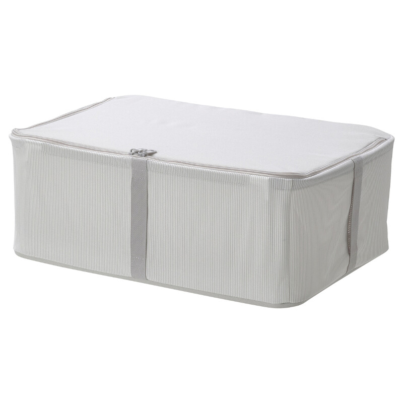 

Generic Storage Case Fabric Striped/White/Grey 34X51X19cm