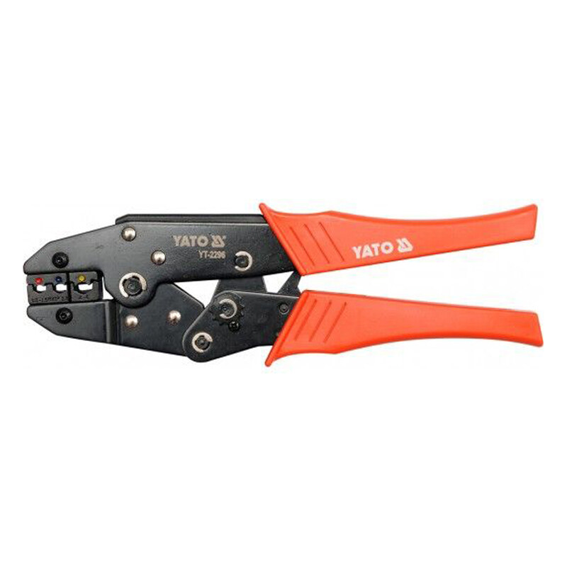 

YATO Ratchet Crimping Pliers 22-10AWG 0.5-6mm2 YT-2296