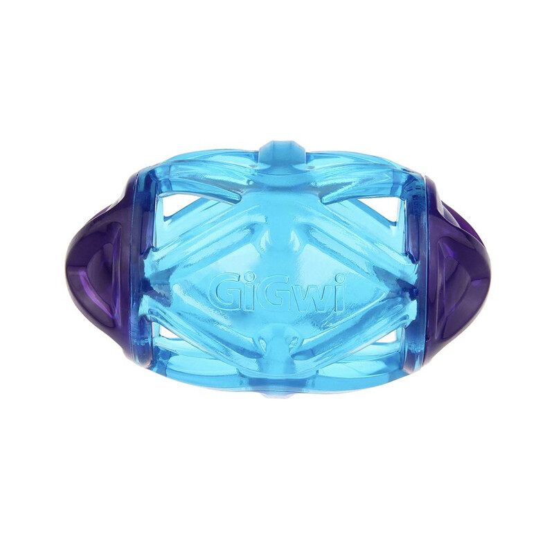 

GiGwi Edge Flash Rugby Ball with LED Dog Toy - Blue