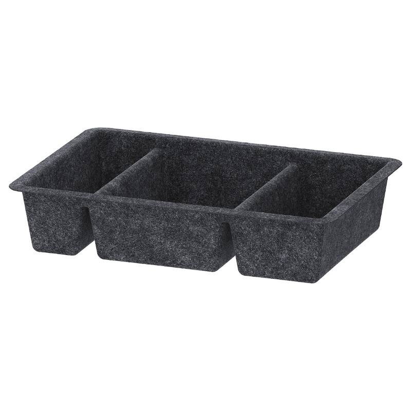 

Generic Tray Storage Space Efficiently By Stacking Trays Dark Grey 20X30cm