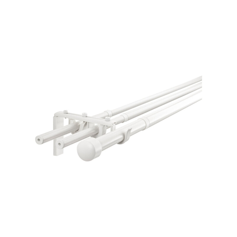 

Generic Triple curtain rod combination, Black 120-210 cm