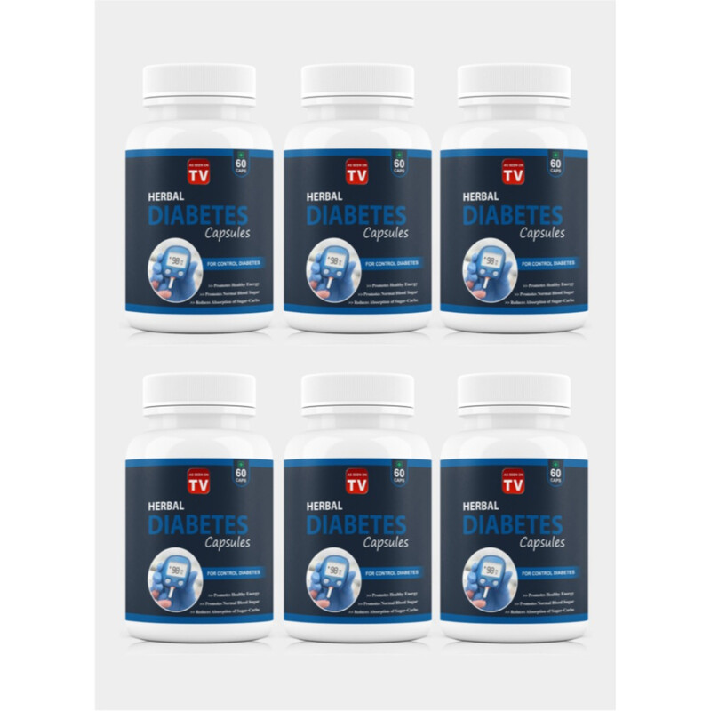 

AS SEEN ON TV Herbal Diabetes 60 Capsule Pack of 6