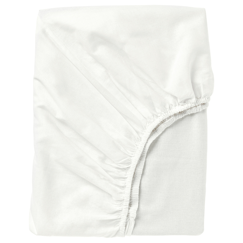 Fitted Sheet White 160X200cm