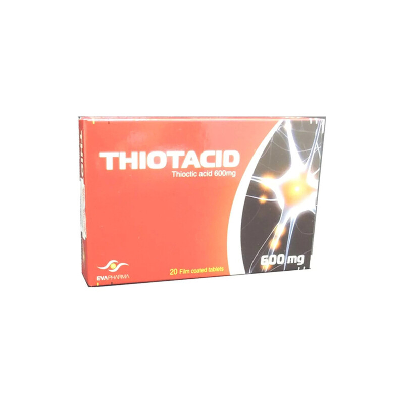 

Generic Eva Pharma Thiotacid Tablets, 600mg, 20 Tablets