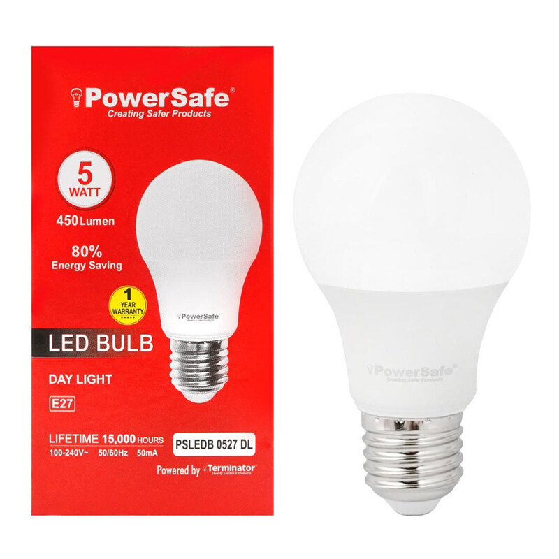 

PowerSafe LED Bulb 5W Day Light E-27 PSLEDB 0527 DL