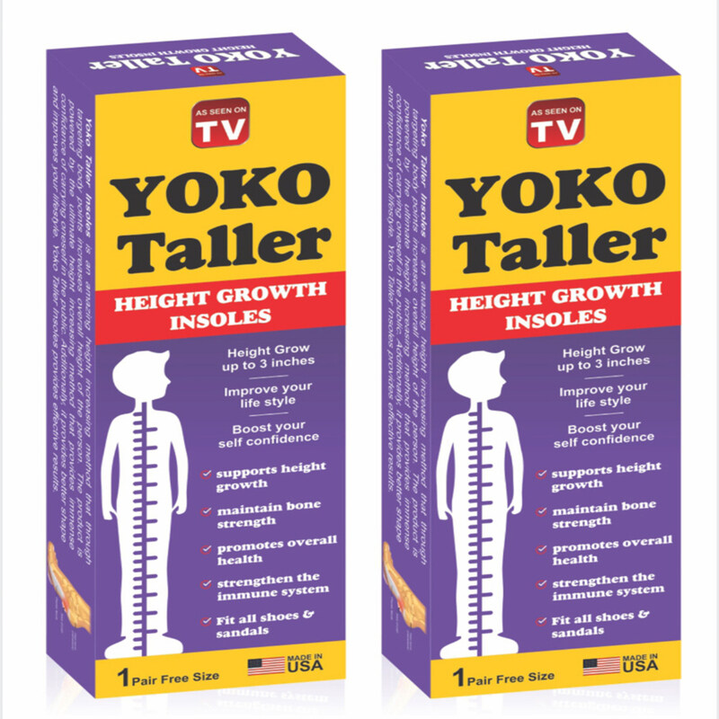 

As Seen On Tv Yoko Taller - The Innovative Height Growth Insole for Everyday Use - Pack of 2