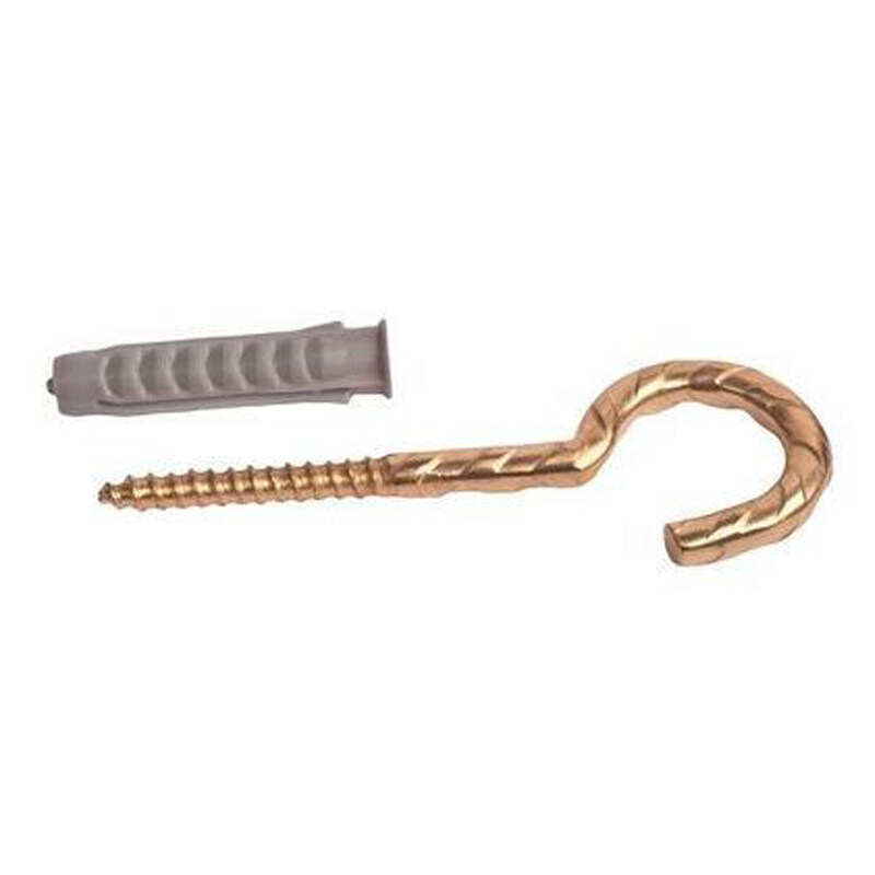 

Fischer Nylon Expansion Fixing Plug W/Half Rnd Hooks Brass SX 8 RHM B 2Pcs 90907/507942