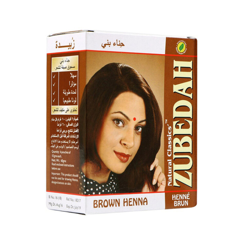 

Generic Zubedah Natural Classics Premium Henna Box Set, 10 x 60gm, Brown