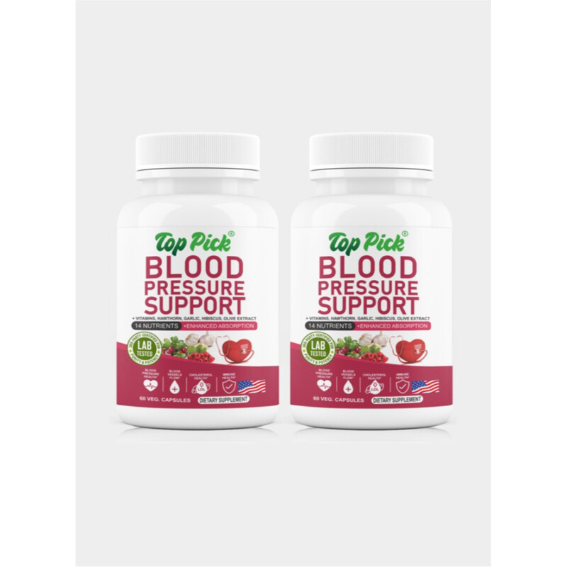 

Top Pick Blood Pressure Support 14 Nutrients Enhanced Absorption Pack of 2