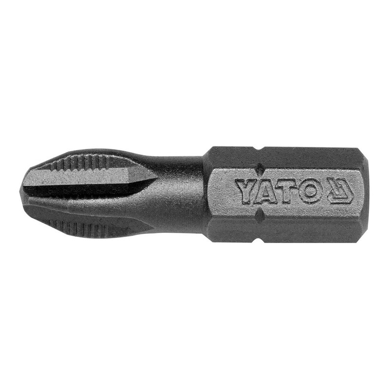 

YATO Screwdriver Bit 1/4"x25mm Cross PH3 50pcs/Box YT-7809 (99210)