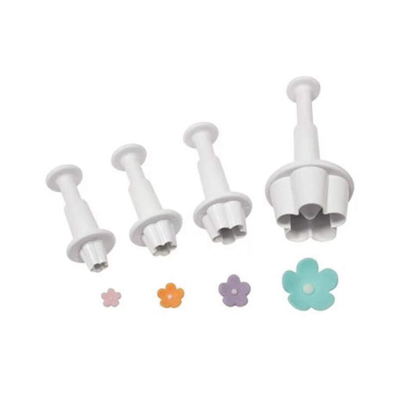 

Generic Mini Blossom Flower Plunger Cutters 4pcs