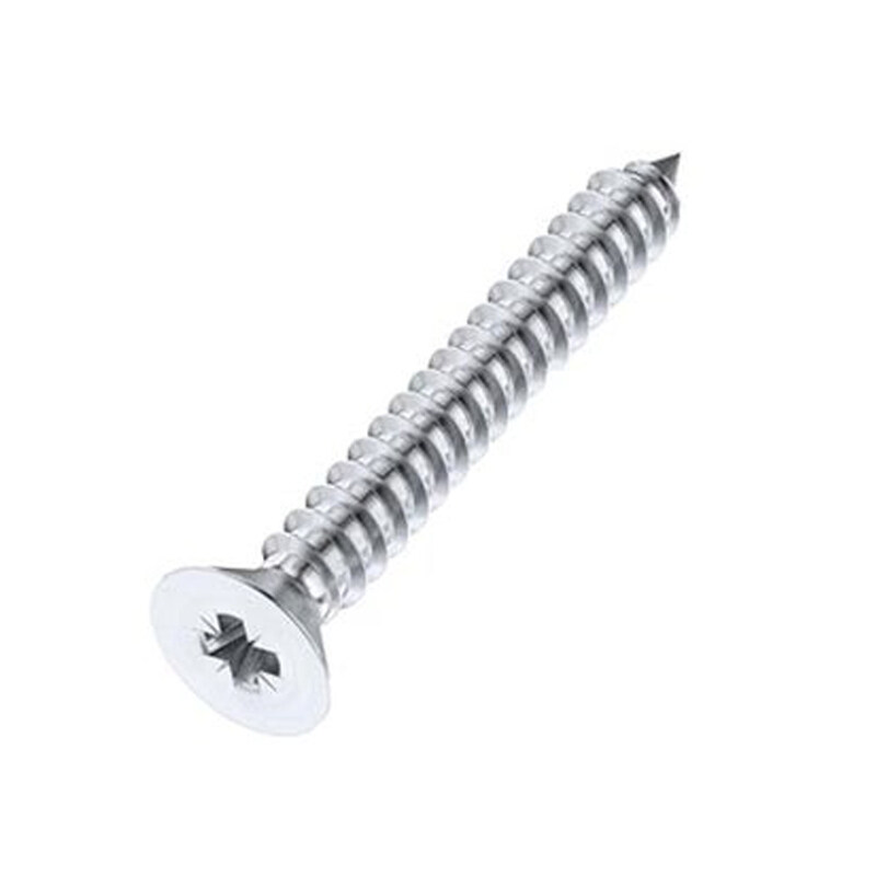 

Generic Pozi Wood Screw Countersunk Polished Chrome 4.0x25mm Pack of 50