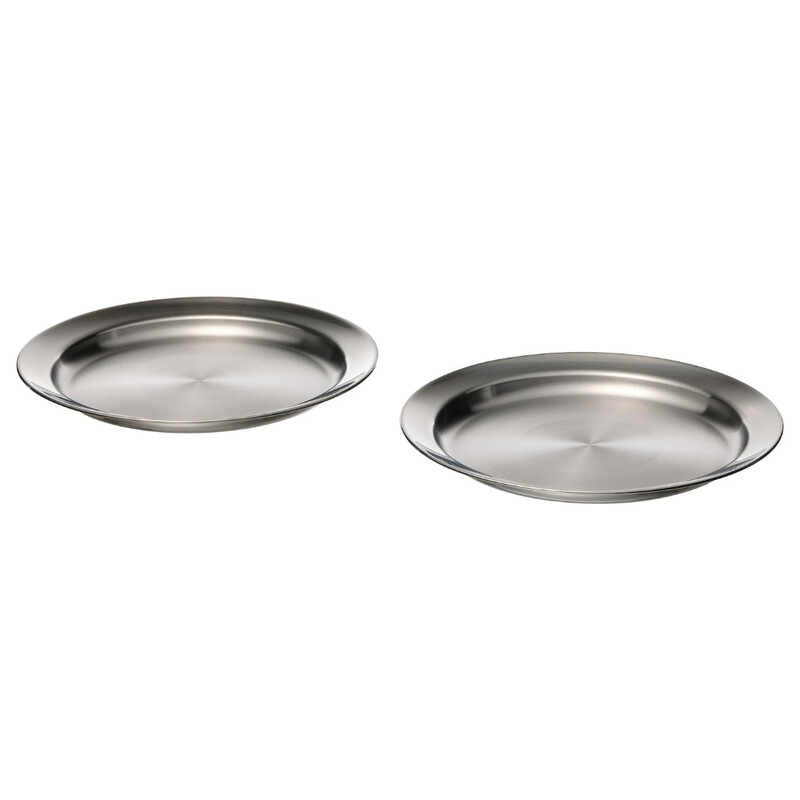 

Generic Plate Stainless Steel Grilltider Dinnerware Is Great For Barbecues 25cm