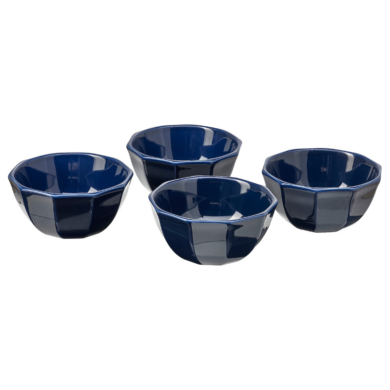 

Generic Bowl Table Setting With Strimmig Tableware Stoneware Blue 15cm