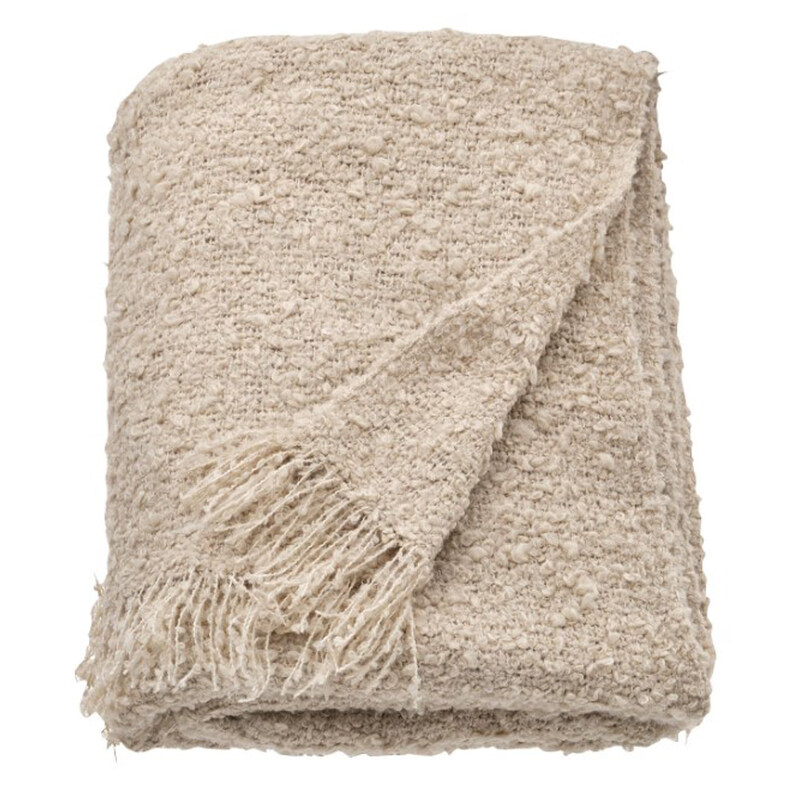 

Generic Throw Soft And Cuddly CrinkleKnit Fabric Beige 130X170cm