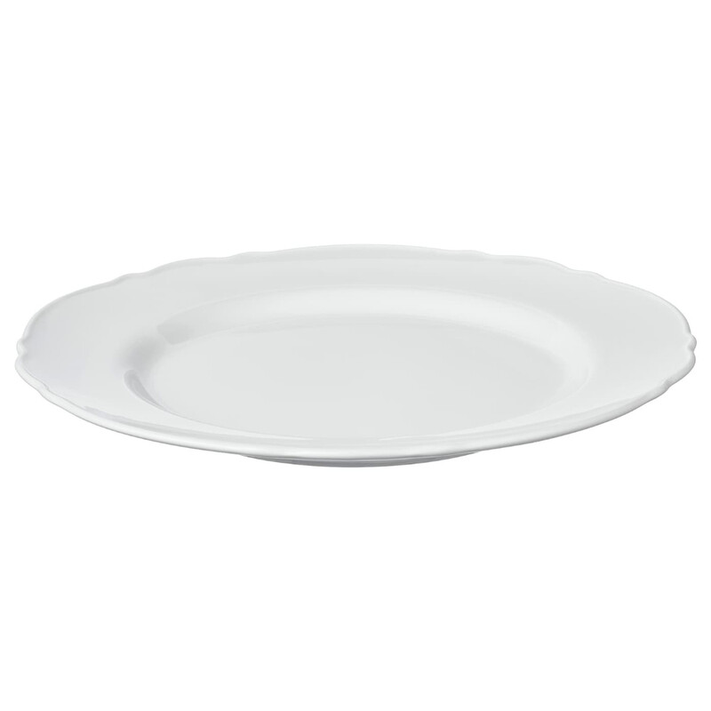 

Generic Plate Lightweight Durable And Dishwasher Safe White 28cm