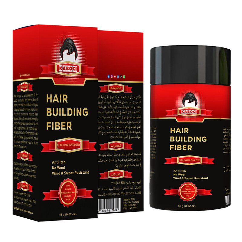 

New Kaboci Hair Building Fiber Instant Hair Loss Concealer Light Brown 15g