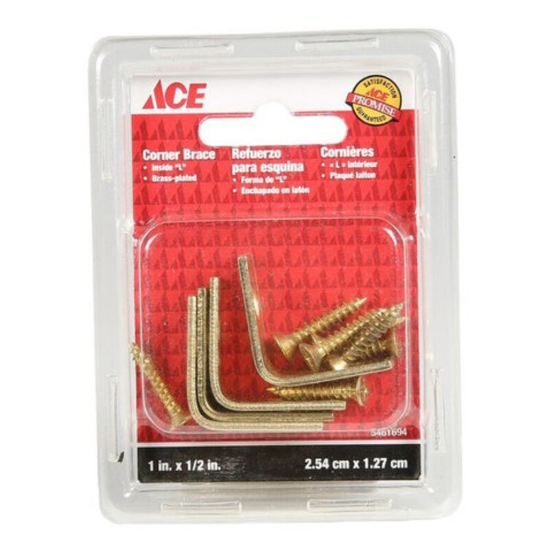 

Generic Pack of 4 Corner Brace With Screws Gold