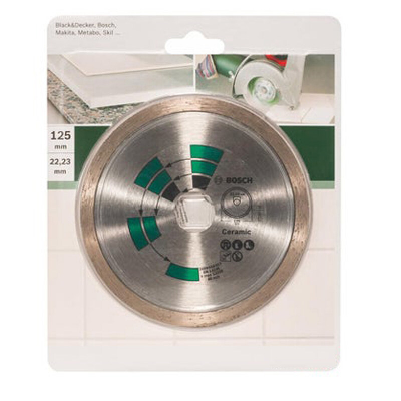 

Generic BOSCH Diamond Cutting Disc Tiles Top Ceramic 125 mm 22.23