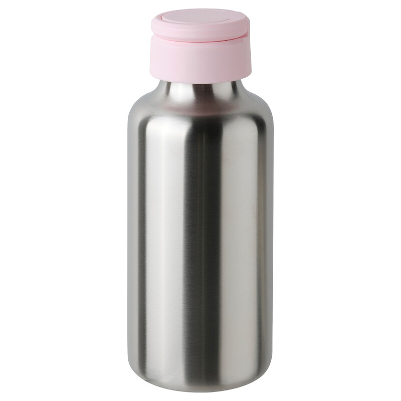 

Generic Water Bottle Stainless Steel/Light Pink 0.5 L