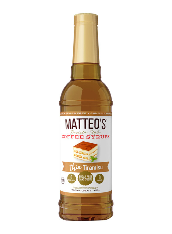 

Matteo's Tiramisu Sugar Free Coffee Syrup, 750ml