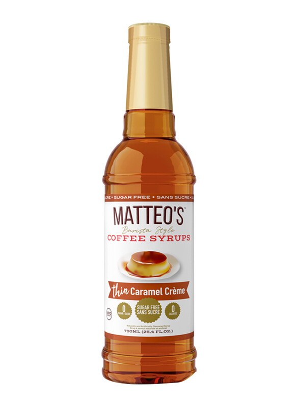 

Matteo's Caramel Creme Sugar Free Coffee Syrup, 750ml