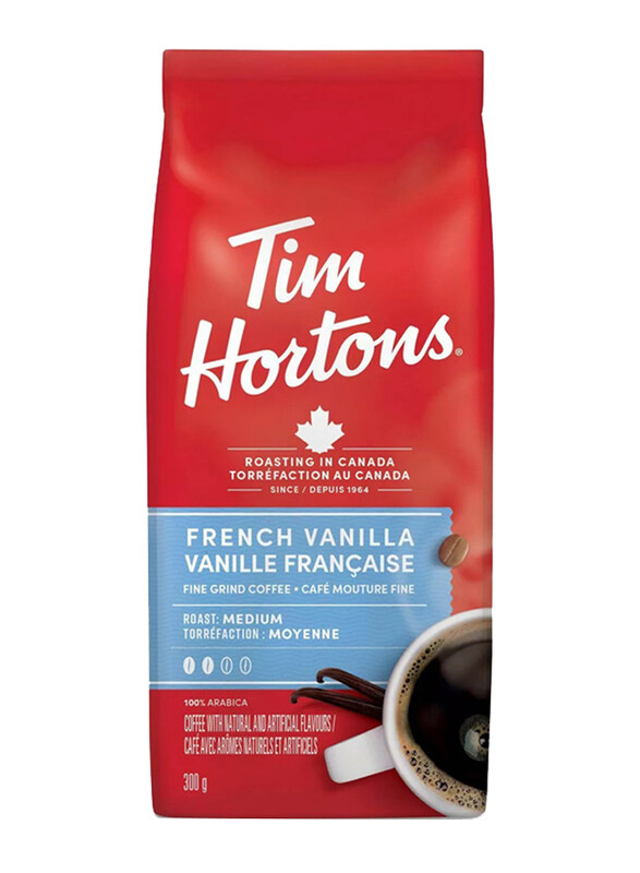 

Tim Hortons Medium Roast French Vanilla Fine Grind Coffee, 300g