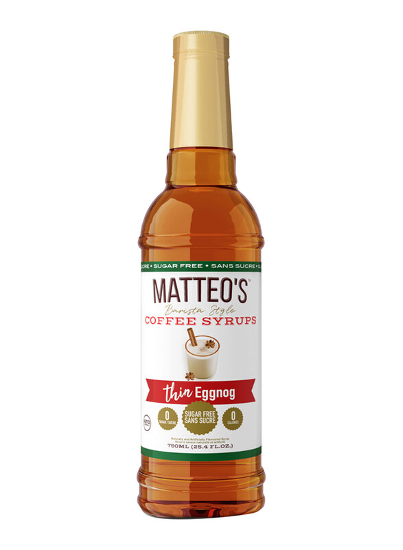 

Matteo's Eggnog Sugar Free Coffee Syrup, 750ml