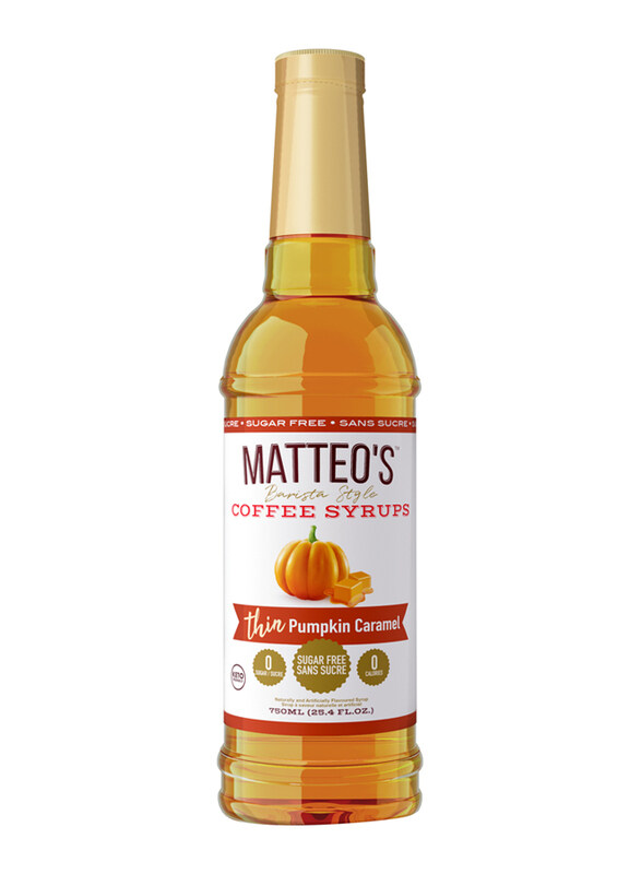 

Matteo's Pumpkin Caramel Sugar Free Coffee Syrup, 750ml