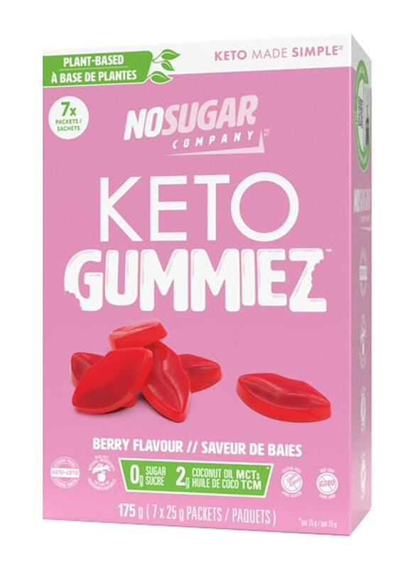 

No Sugar Company Keto Berry Gummies, 7 Pieces, 175g