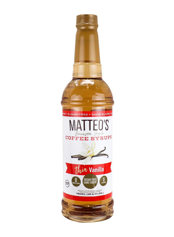 

Matteo's Vanilla Sugar Free Coffee Syrup, 750ml