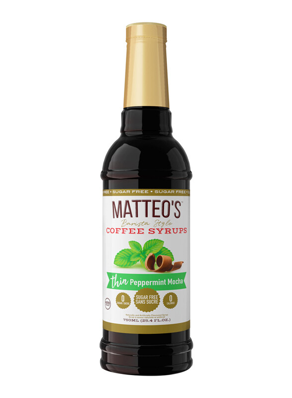 

Matteo's Peppermint Mocha Sugar Free Coffee Syrup, 750ml