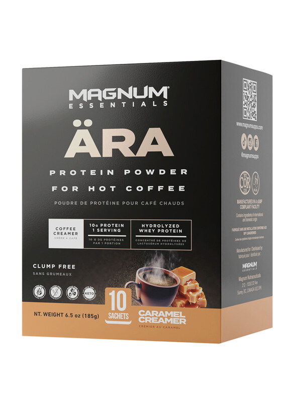 

Magnum ARA Protein Powder Coffee Creamer, 185gm, 10 Sachets, Caramel