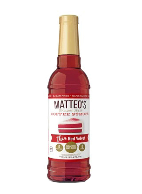 

Matteo's Red Velvet Sugar Free Coffee Syrup, 750ml