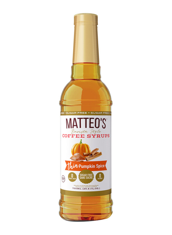 

Matteo's Pumpkin Spice Sugar Free Coffee Syrup, 750ml