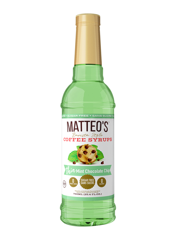 

Matteo's Mint Chocolate Chip Sugar Free Coffee Syrup, 750ml