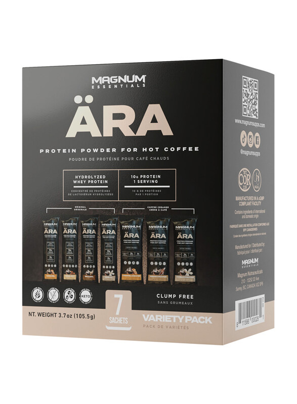 

Magnum ARA Protein Powder Non Creamer, 105.5gm, 7 Sachets, Variety Pack