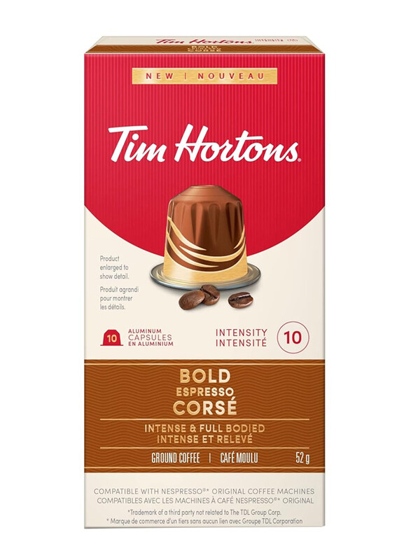 

Tim Hortons Bold Espresso Intense & Full Bodied Coffee, 10 Capsules