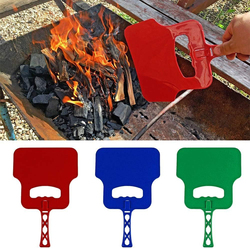 BBQ Heat Resistant Plastic Barbecue Hand Fan, Multicolour