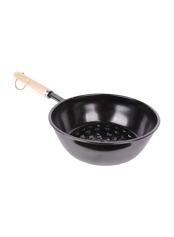 Cabilock Charcoal Burner Pot Outdoor Wood Burning Tool, Black