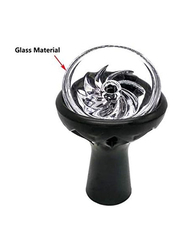 Hookah Silicone Glass Smoke Pot Shisha Bowl Hookah, Black